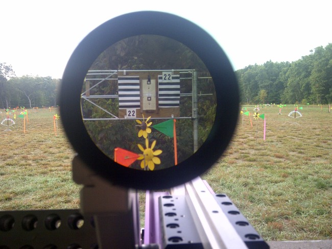 Target scope view 200 yards